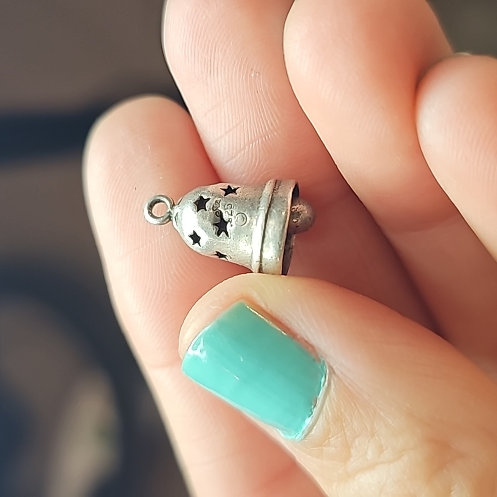 Sterling Bell Charm - image 2